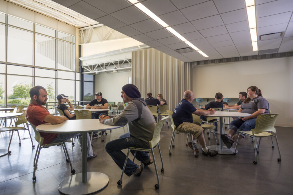 Nucor Detailing Center lunch room